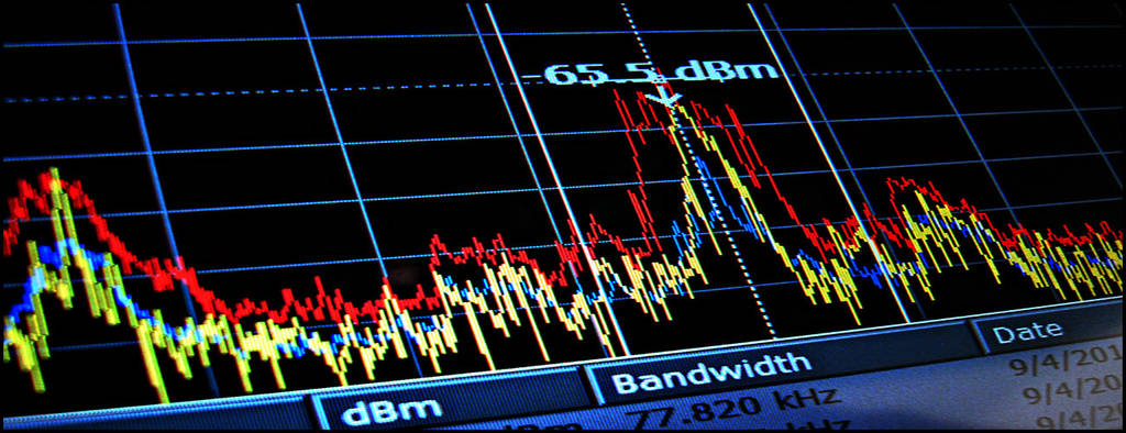 Scheduled TSCM - TSCM technology - Radio-Frequency Spectrum Analyzer Screen Shot