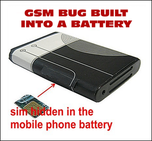 GSM bug hidden in a battery | Murray Associates