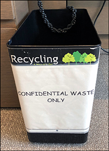 Shred Bin Security - Confidential Waste Bucket 72 dpi