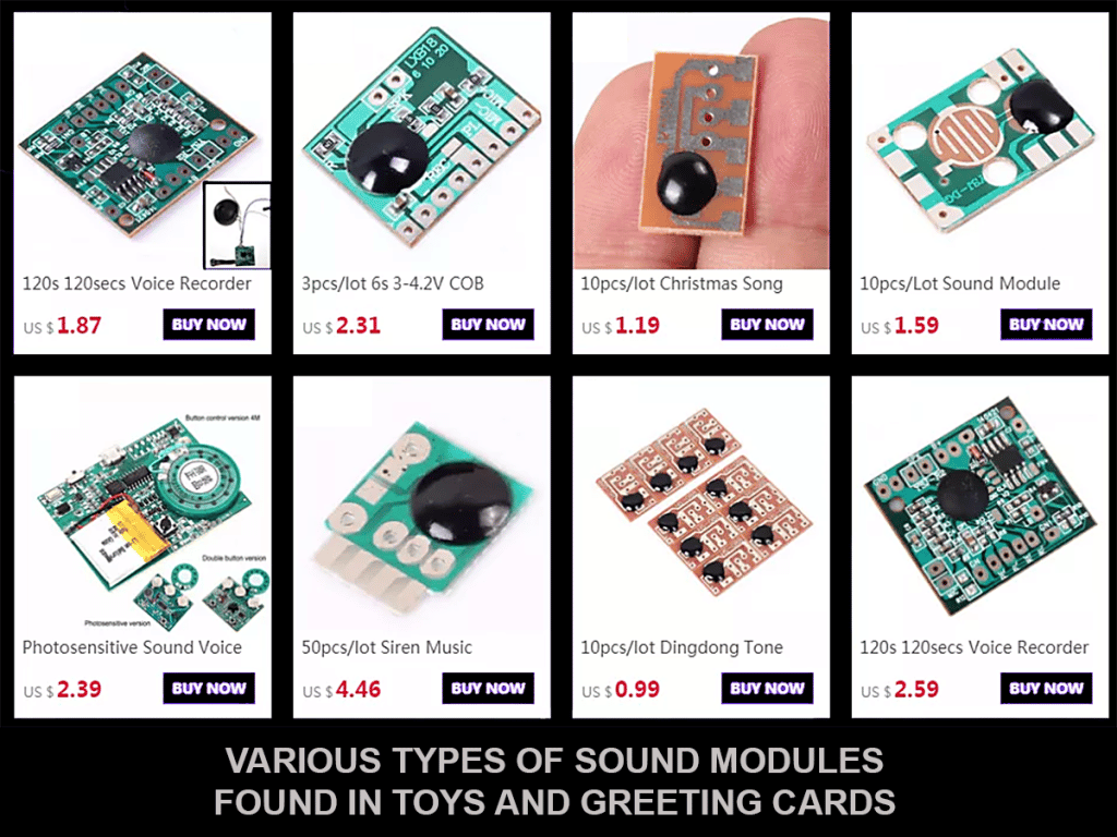 Sound modules mistaken for bugs.