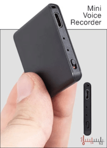 Mini Voice Recorder ≈1.53”x1.53”x.02” (≈39 x 39 x 5 mm)